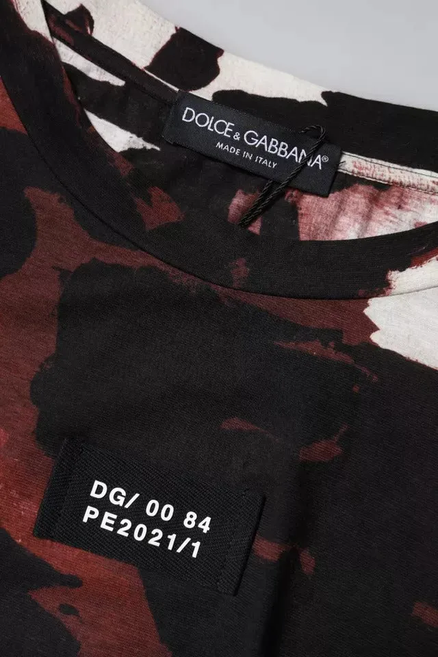 Multicolor Camouflage Crew Neck T-shirt