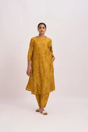 Mustard yellow mridul kurta set