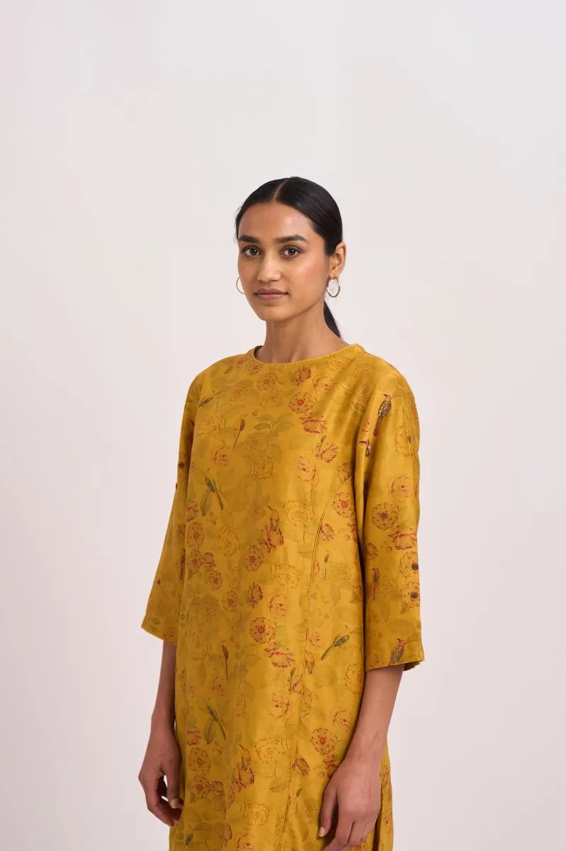 Mustard yellow mridul kurta set