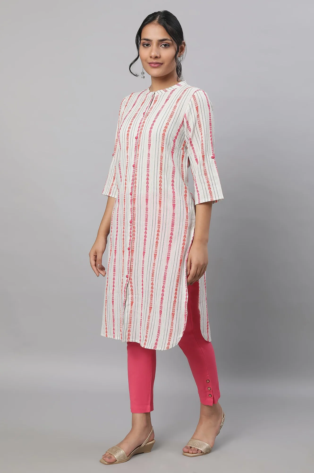 Natural Printed kurta & Trousers Set