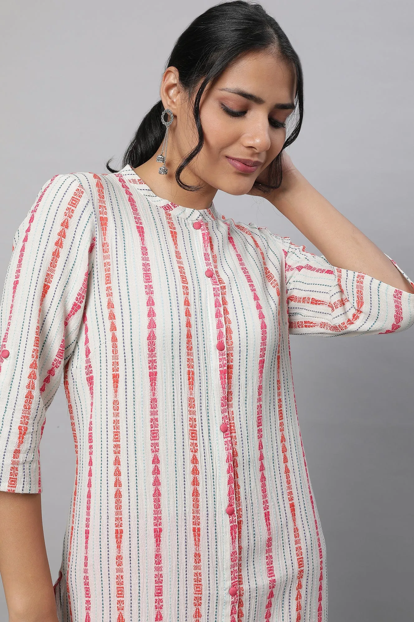 Natural Printed kurta & Trousers Set