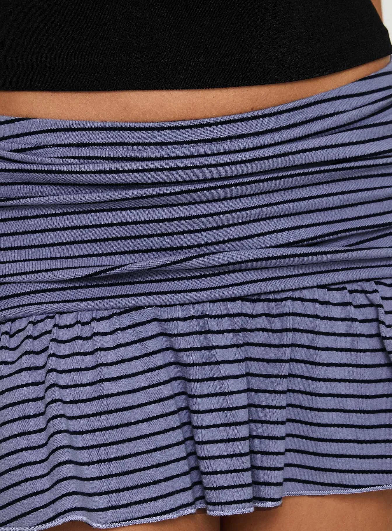 Nefeli Mini Skirt Stripe Purple/black