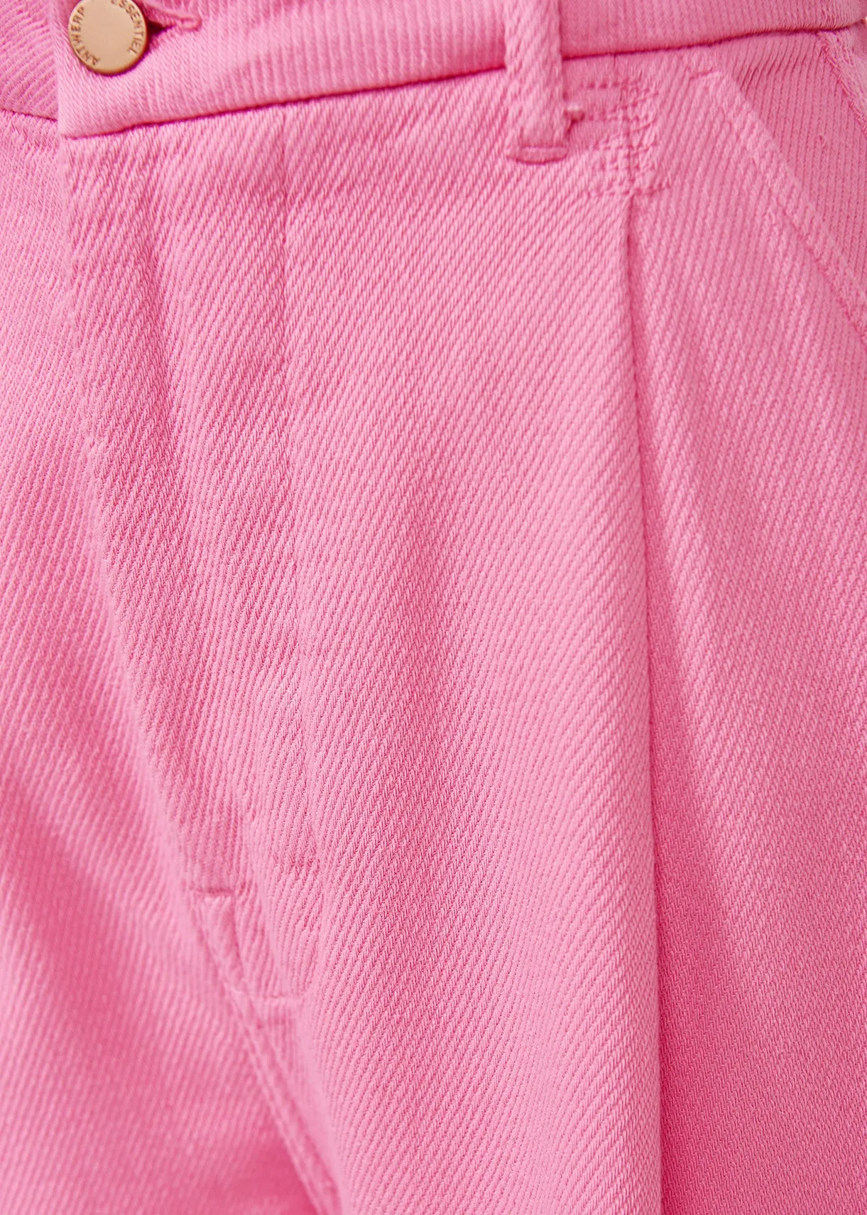 Neon pink wide-leg jeans