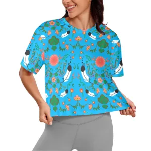 New Growth Bright Sky Women's Cropped T-shirt