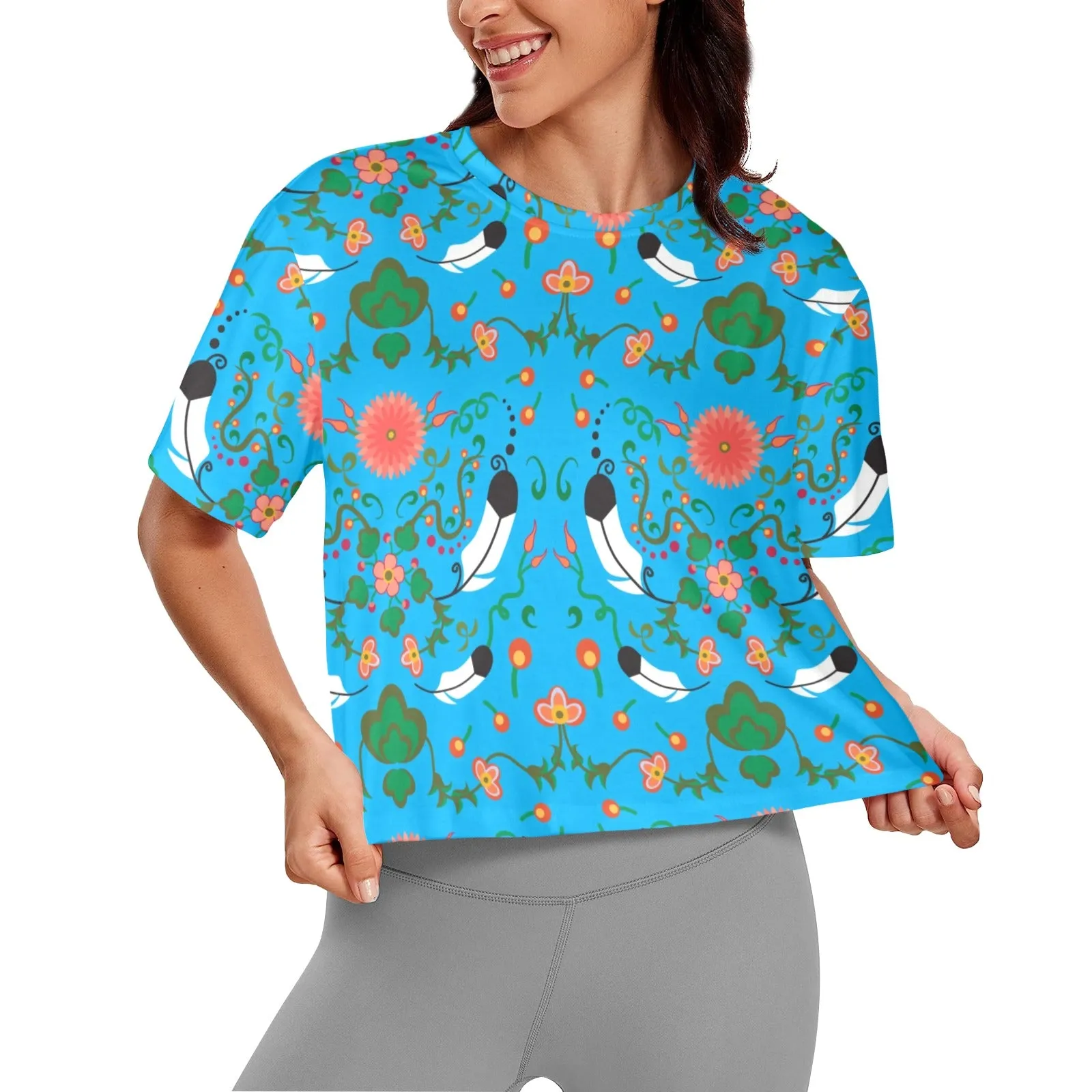New Growth Bright Sky Women's Cropped T-shirt