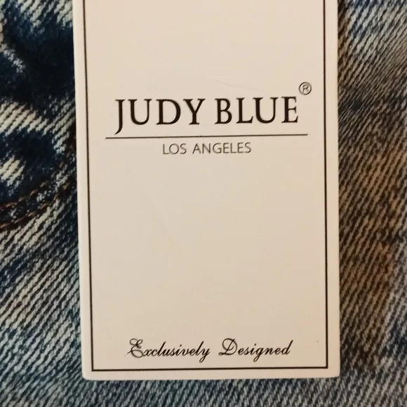 NEW Judy Blue Brink high waste wide leg raw hem 4 way stretch mineral wash 26