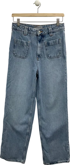 New Look Blue Adalae Wide Leg Jeans UK 8