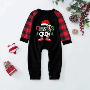 NEW LUOGENLI Matching Outfits for Couples Vacation Christmas Family Clothes Cute Christmas Plaid Long Sleeve Tops Pants Romper Jumpsuit Pajamas Clothes 18-24 Months