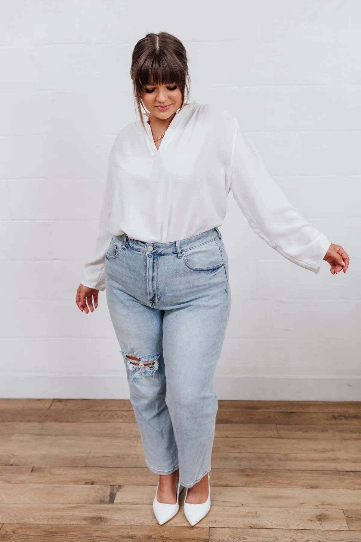 New Me Distressed Jeans (3XL)