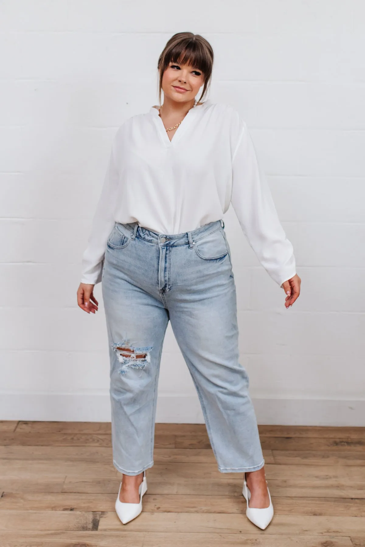 New Me Distressed Jeans (3XL)