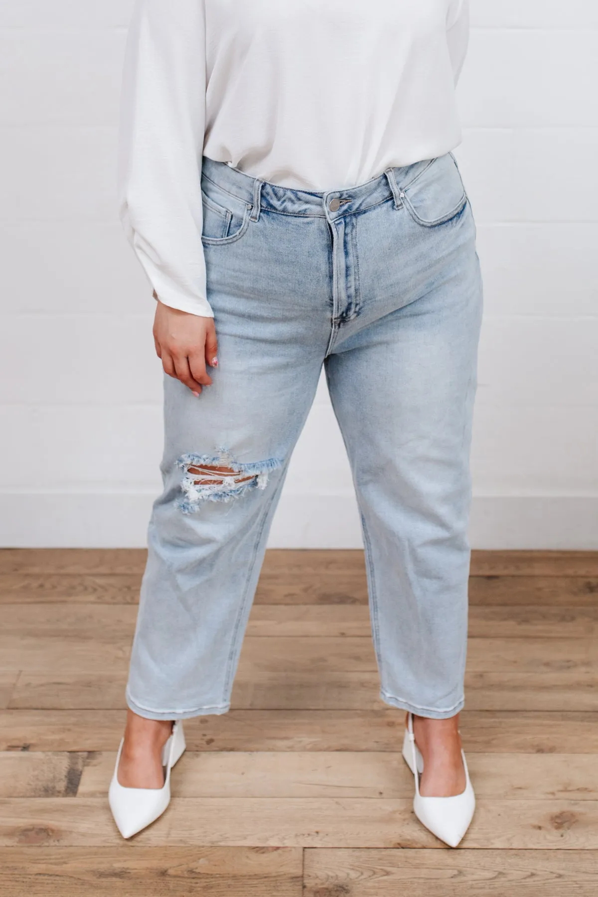 New Me Distressed Jeans (3XL)