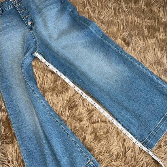 New Sam Edelman Meadow Codie High Rise Wide Leg Ankle Jean size 32/14