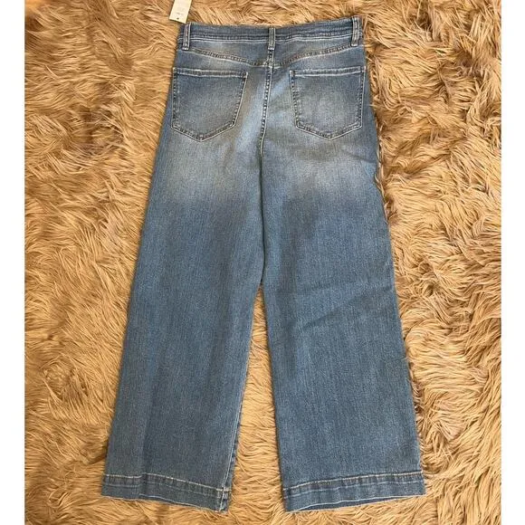 New Sam Edelman Meadow Codie High Rise Wide Leg Ankle Jean size 32/14