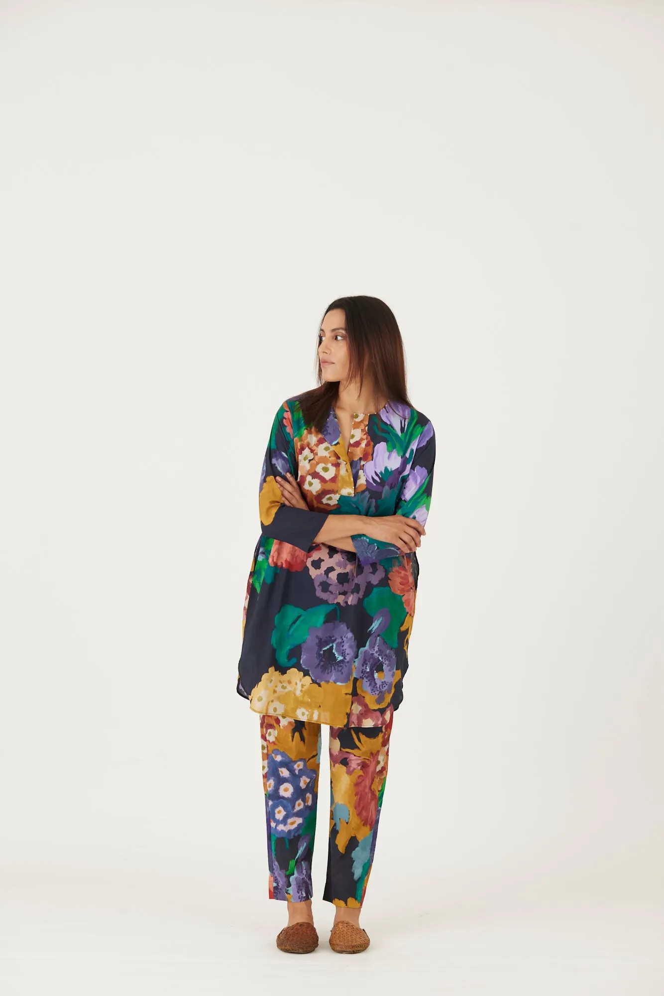 New Season Fall 24/Summer 25-Coord Set-Cotton-Farah Black-YAMLS02-Fashion Edit Yam