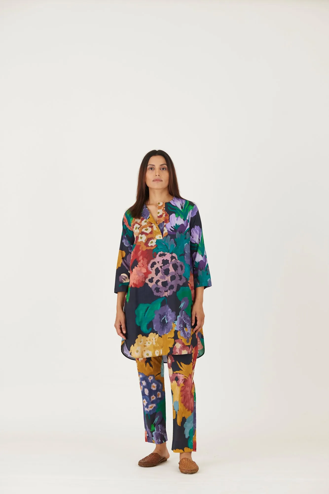 New Season Fall 24/Summer 25-Coord Set-Cotton-Farah Black-YAMLS02-Fashion Edit Yam