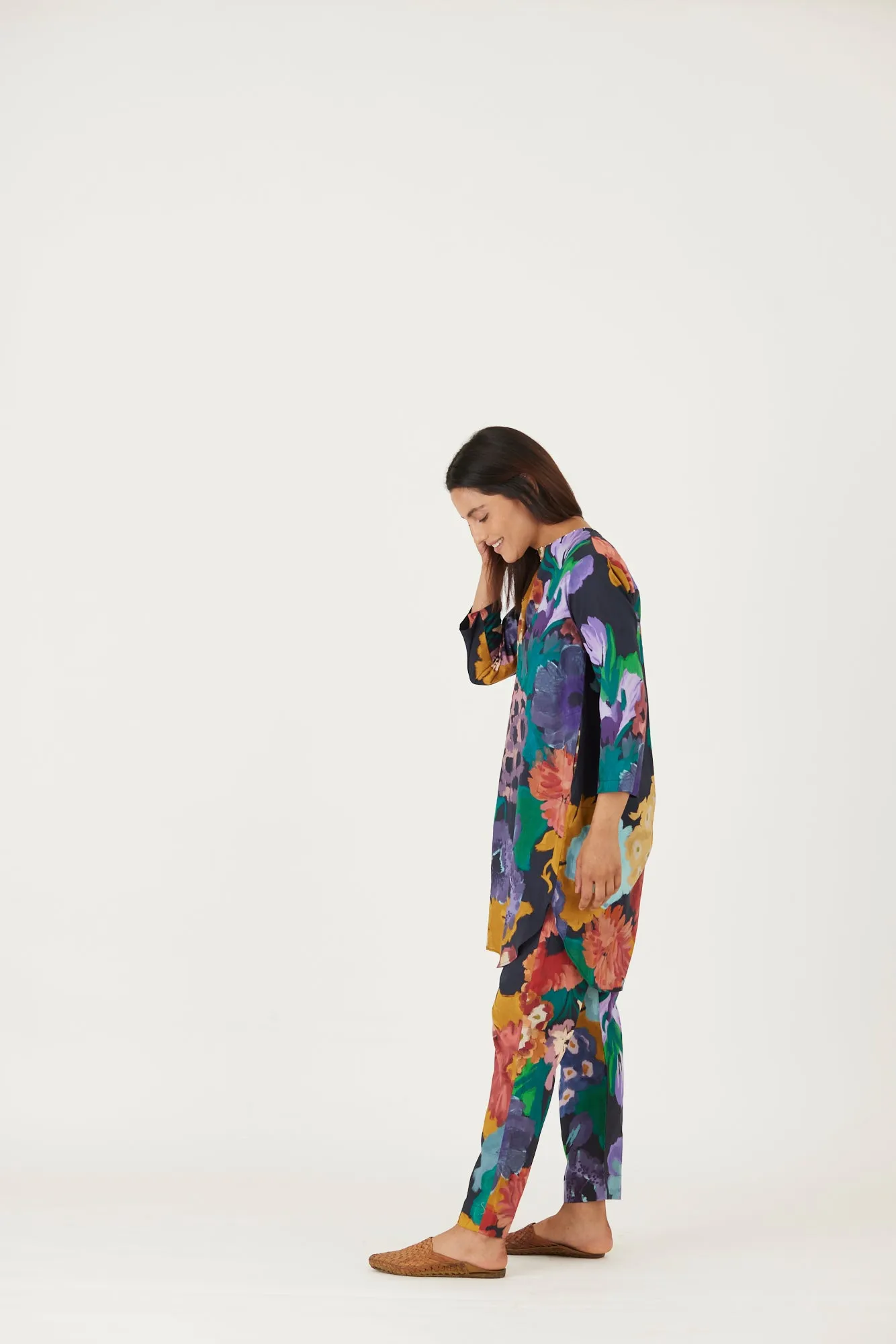 New Season Fall 24/Summer 25-Coord Set-Cotton-Farah Black-YAMLS02-Fashion Edit Yam