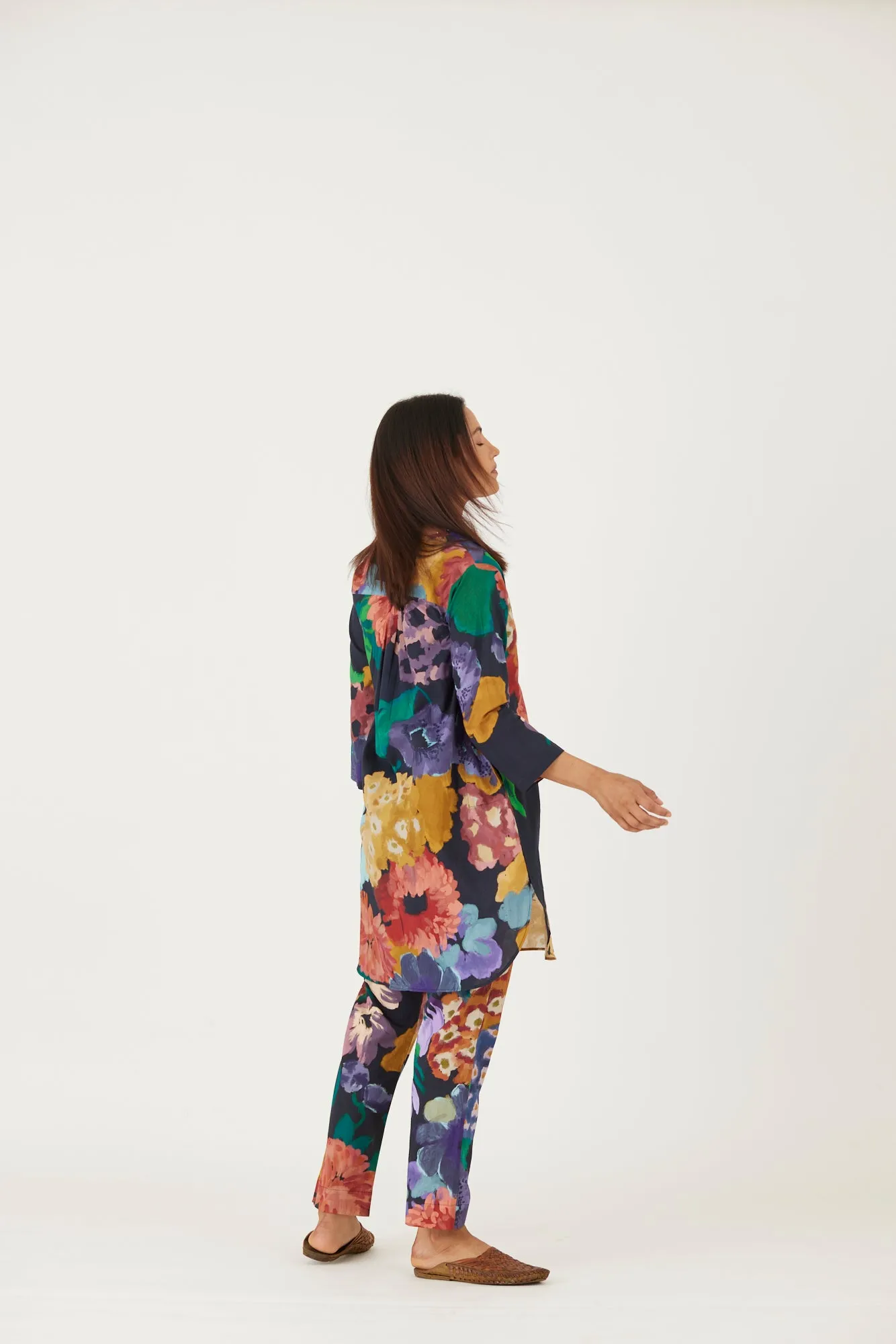 New Season Fall 24/Summer 25-Coord Set-Cotton-Farah Black-YAMLS02-Fashion Edit Yam