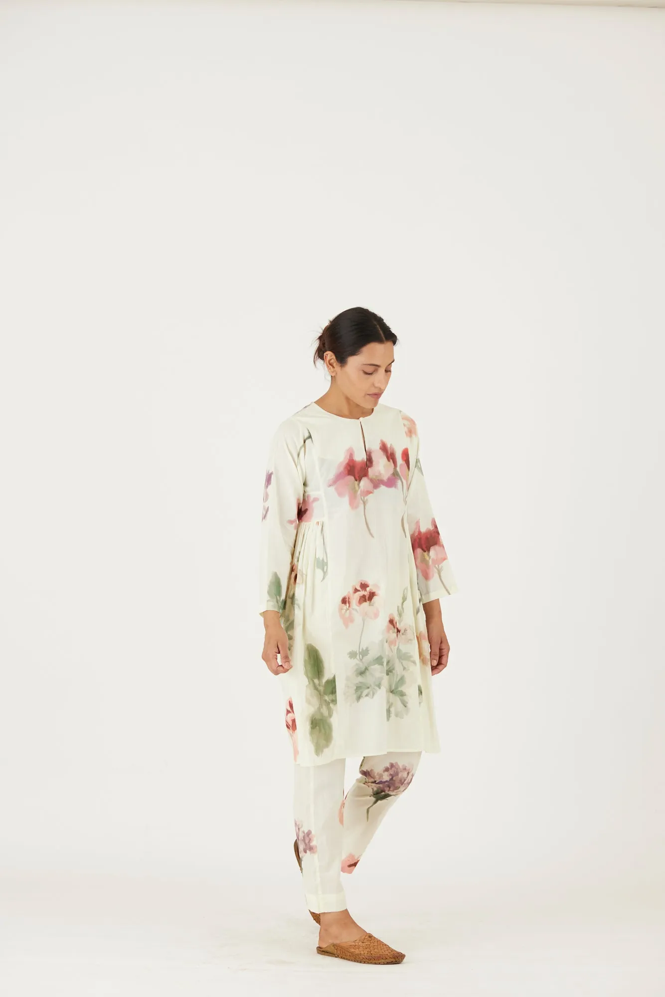 New Season Fall 24/Summer 25-Coord Set-Cotton-Juliet White-YAMLS38-Fashion Edit Yam