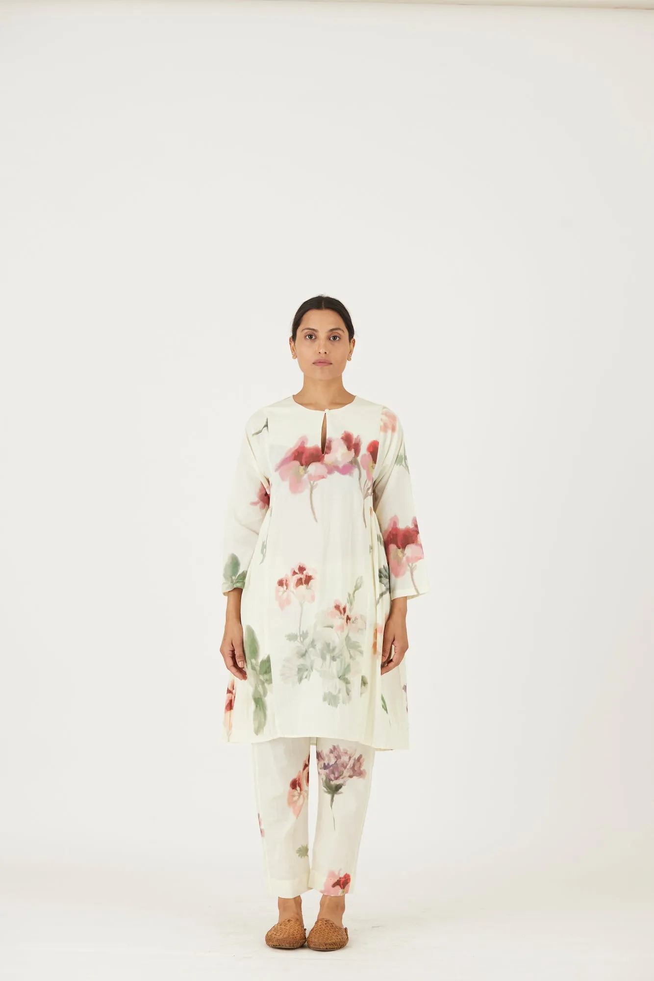 New Season Fall 24/Summer 25-Coord Set-Cotton-Juliet White-YAMLS38-Fashion Edit Yam