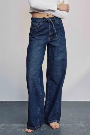 NUBROOKLYN JEANS - DARK BLUE - Dark Blue Denim