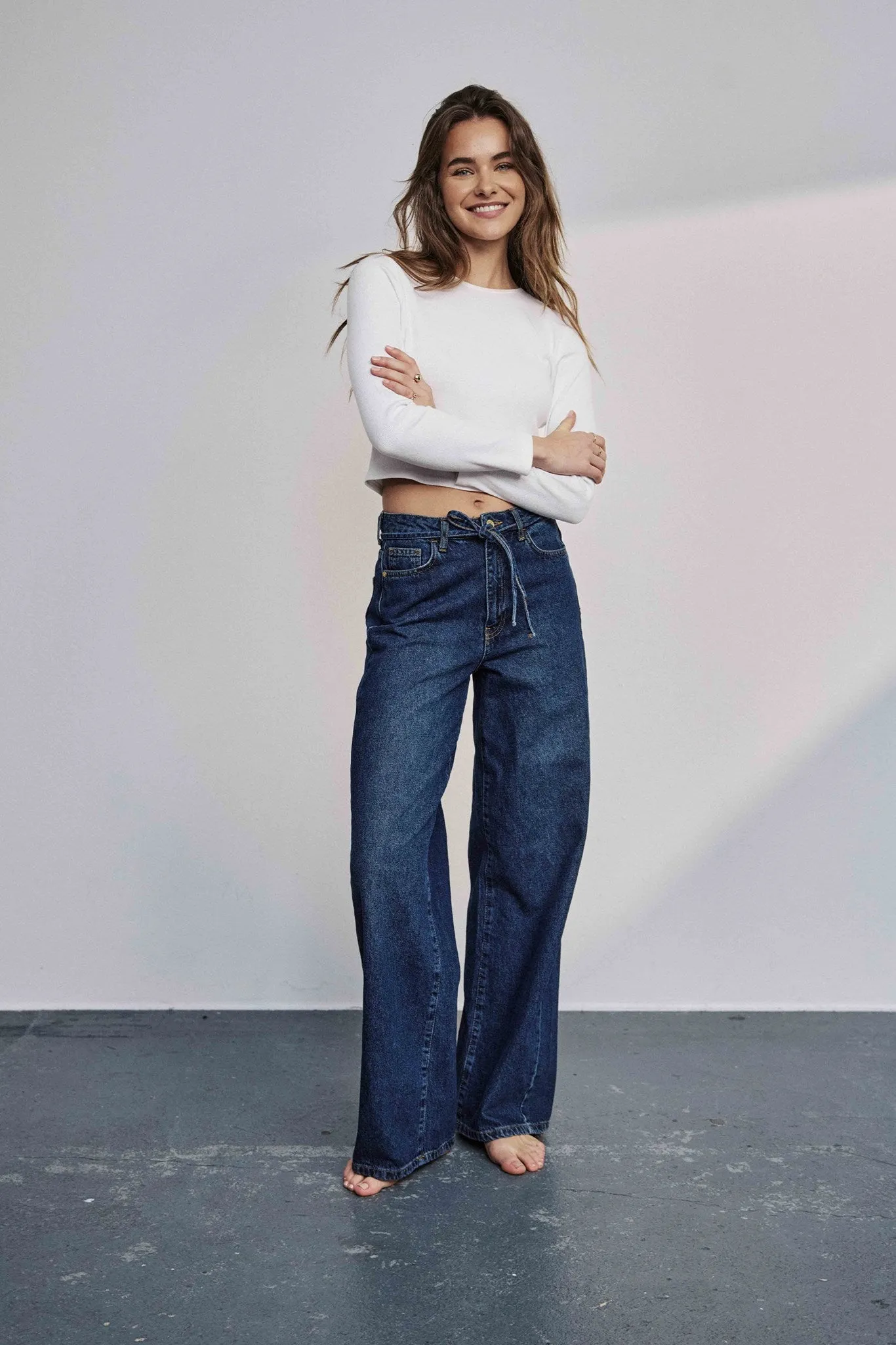 NUBROOKLYN JEANS - DARK BLUE - Dark Blue Denim