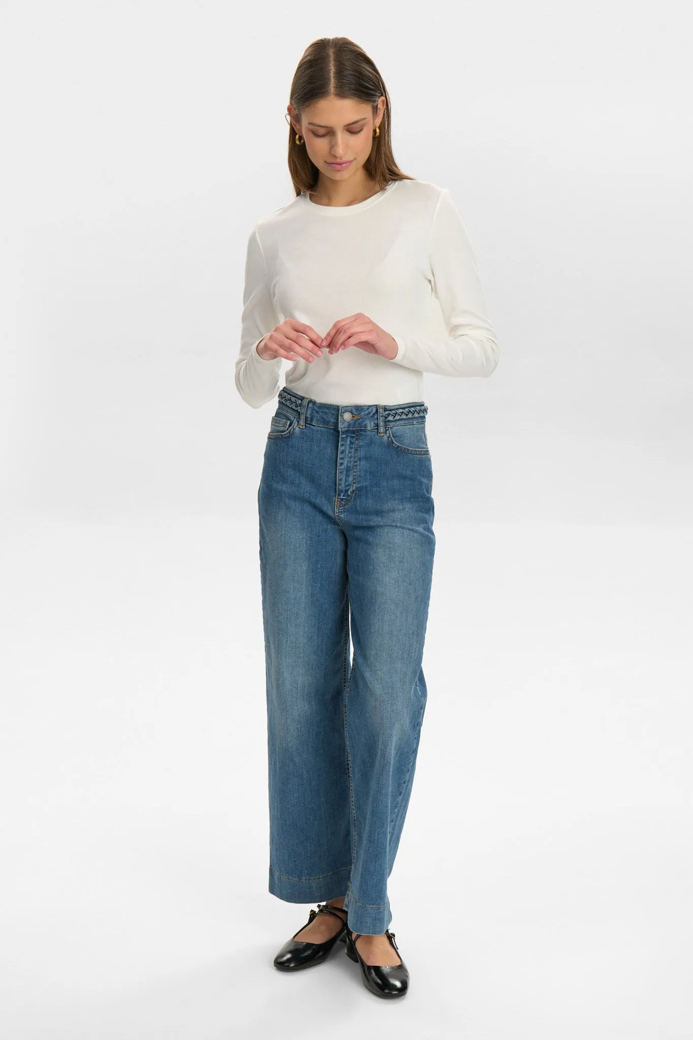 NUPARIS CROPPED JEANS  - Light Denim Blue 2