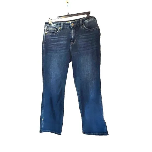 NWOT. Rock &amp; Roll Denim. Women’s HighRise Straight Cropped Jeans. Size 28.