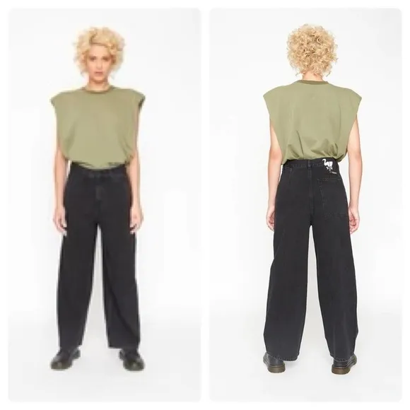 NWT Free People x Sandrine Rose - Brand NWT Wide Curve Jeans $198 MSRP!