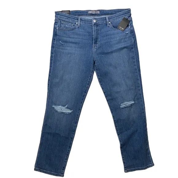 NWT Joe’s Jeans Lara Mid Rise Straight Leg Ankle 33
