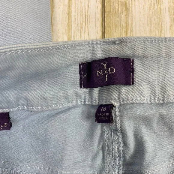 NYDJ Powder Blue Denim Ankle Jeans