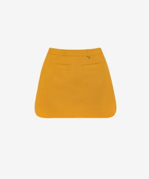 OBER Golf Cut-Line Skirt - Mustard