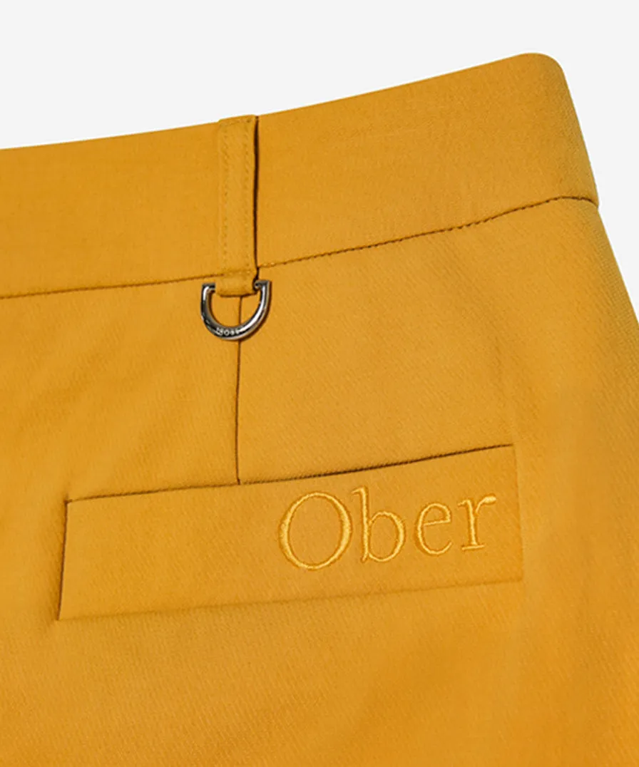 OBER Golf Cut-Line Skirt - Mustard