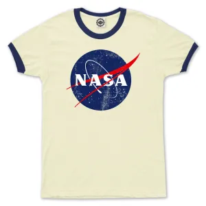 Official NASA Logo Men's Ringer Tee