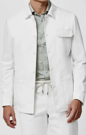 Olimpias Off White Heavy Cotton Stretch Twill