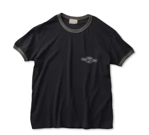 On the Roam x H-D Ringer T-Shirt - Jet Black