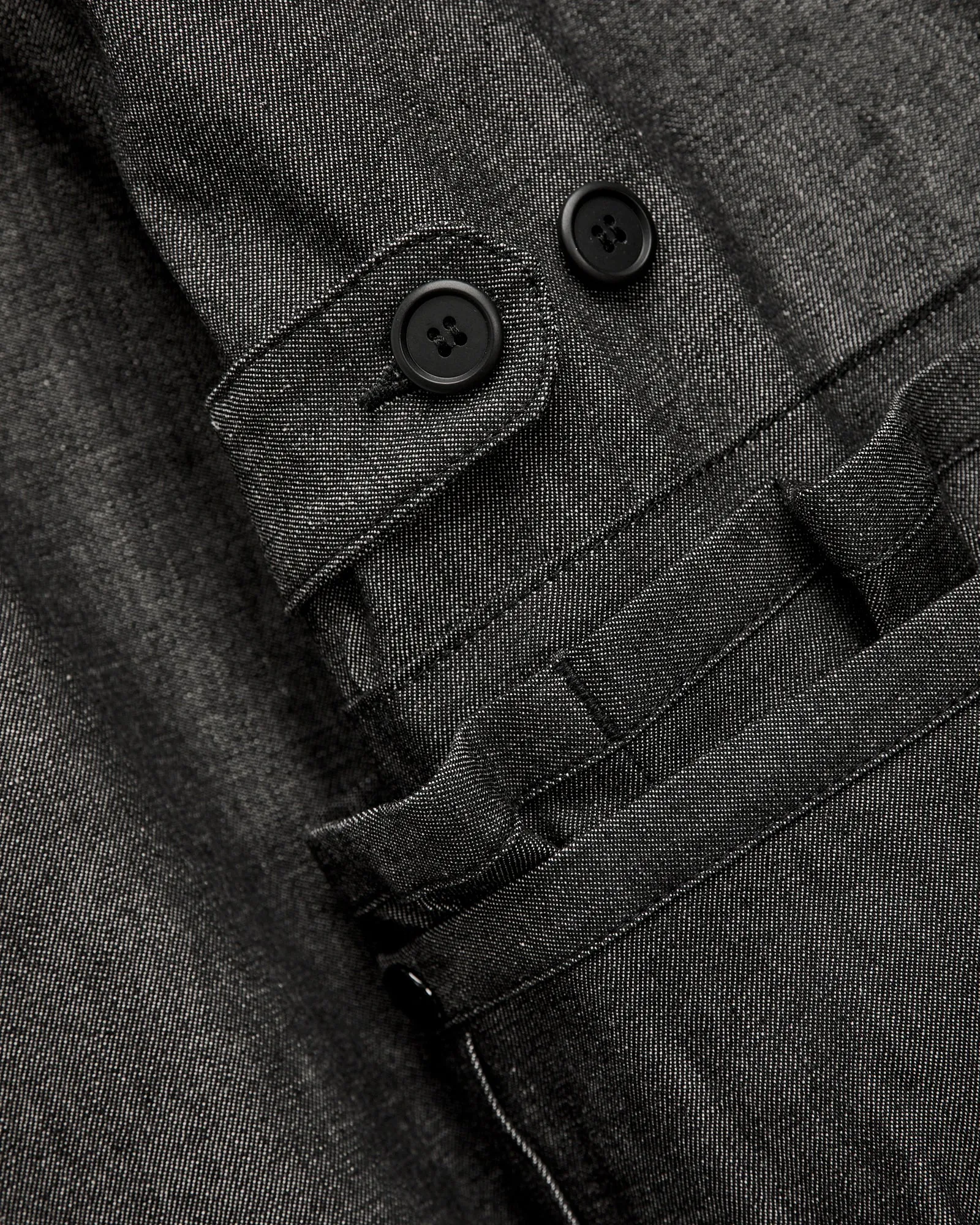 Overgrown Warden Jacket in Black Denim