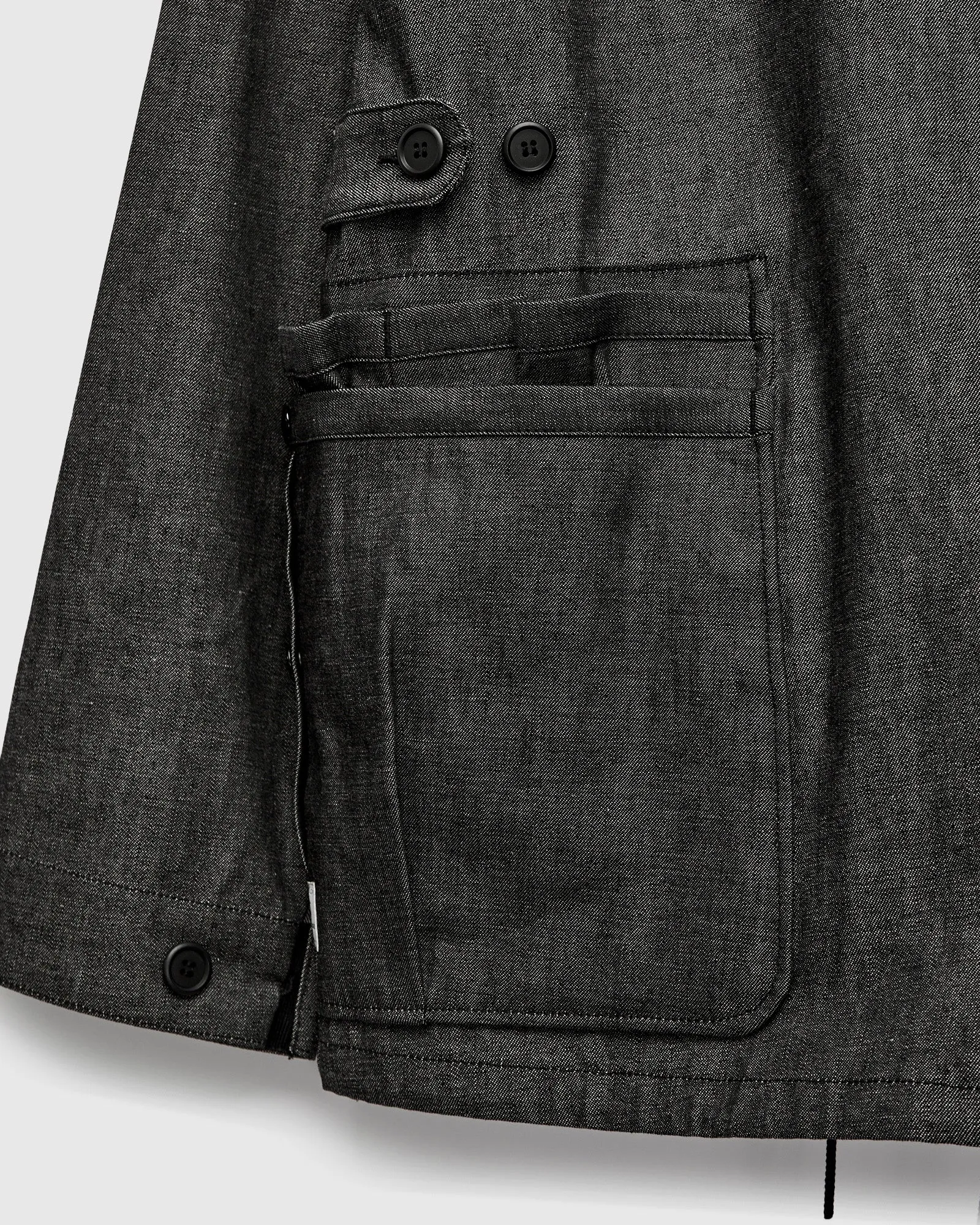 Overgrown Warden Jacket in Black Denim