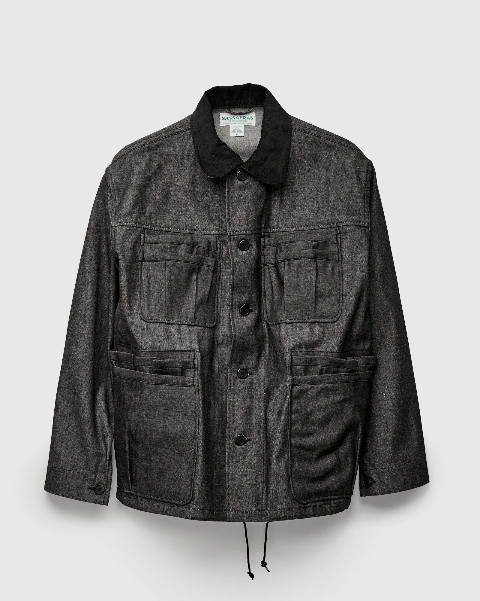 Overgrown Warden Jacket in Black Denim