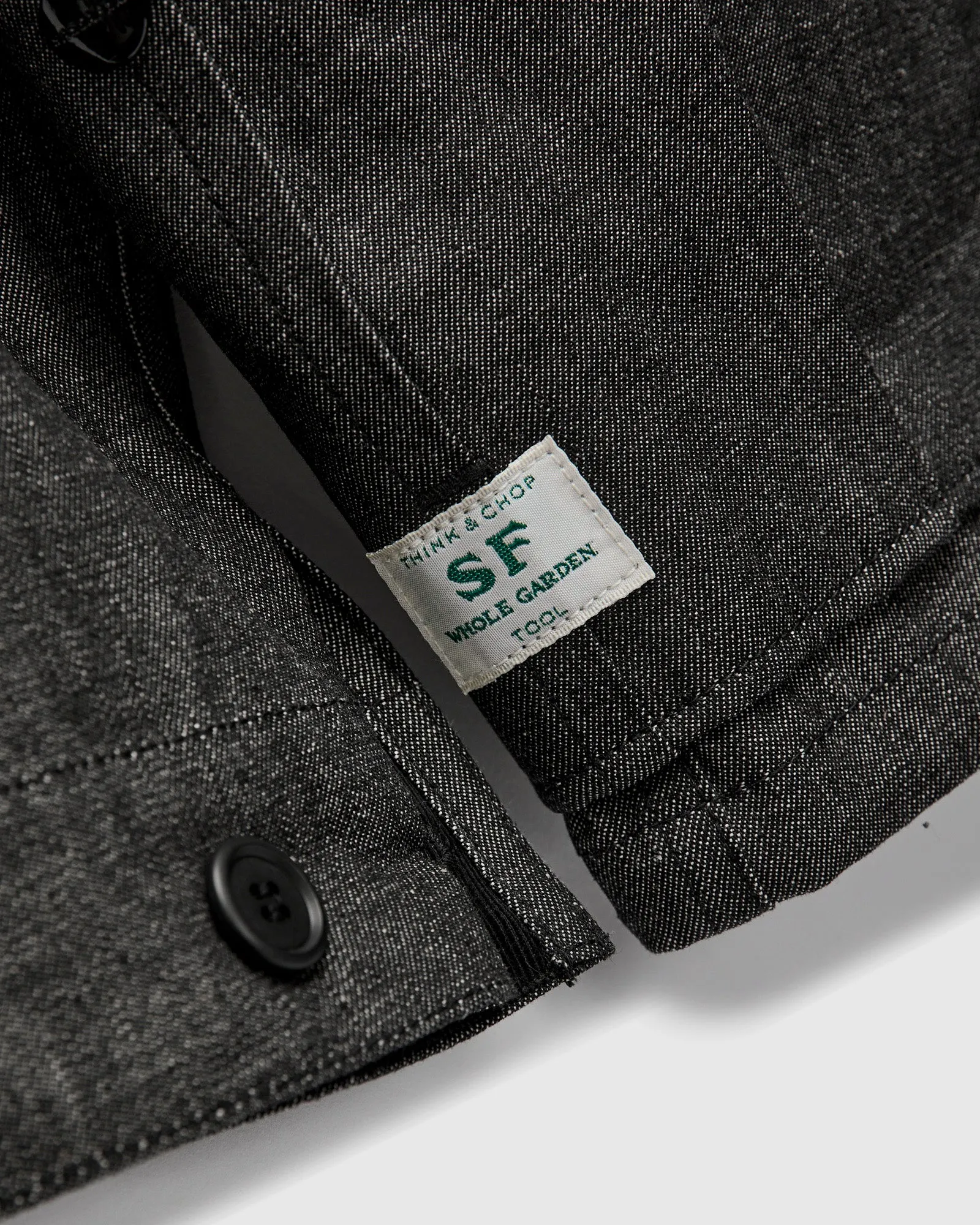 Overgrown Warden Jacket in Black Denim