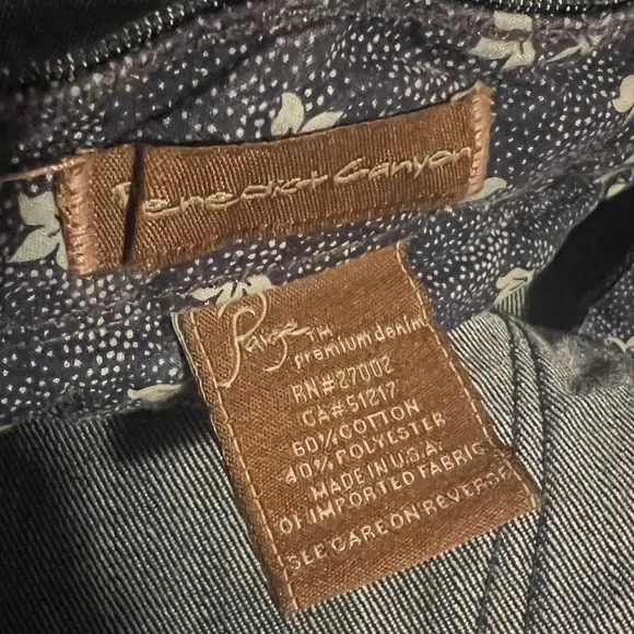 Paige Benedict Canyon wide leg jeans size 31
