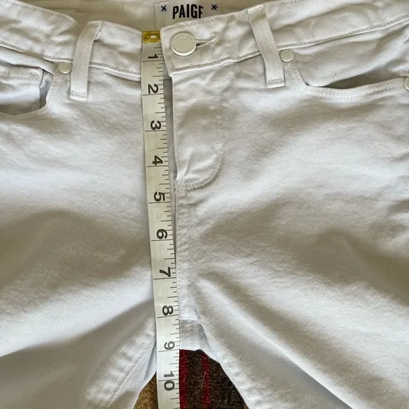 Paige Verdugo white Crop Jeans