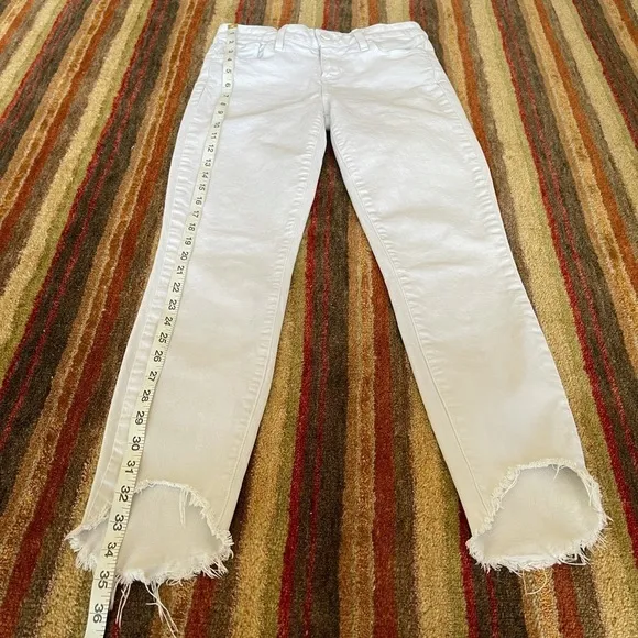Paige Verdugo white Crop Jeans
