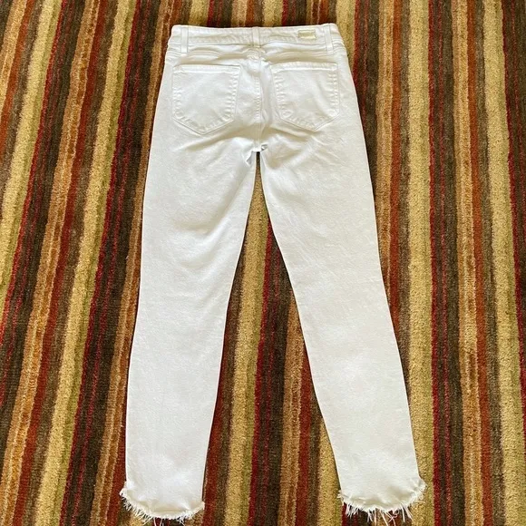 Paige Verdugo white Crop Jeans