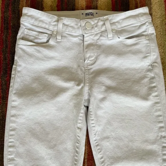 Paige Verdugo white Crop Jeans