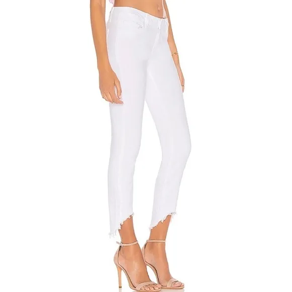 Paige Verdugo white Crop Jeans