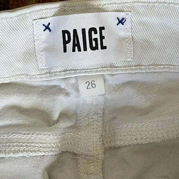 Paige Verdugo white Crop Jeans