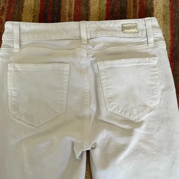 Paige Verdugo white Crop Jeans