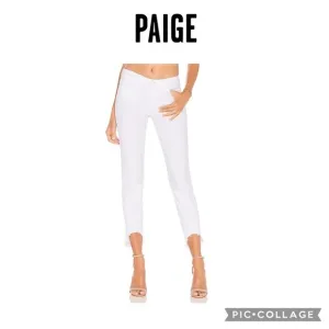 Paige Verdugo white Crop Jeans