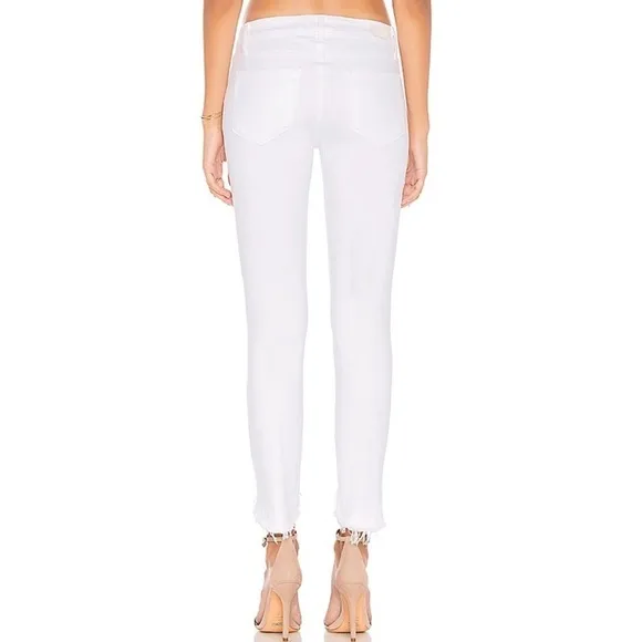 Paige Verdugo white Crop Jeans