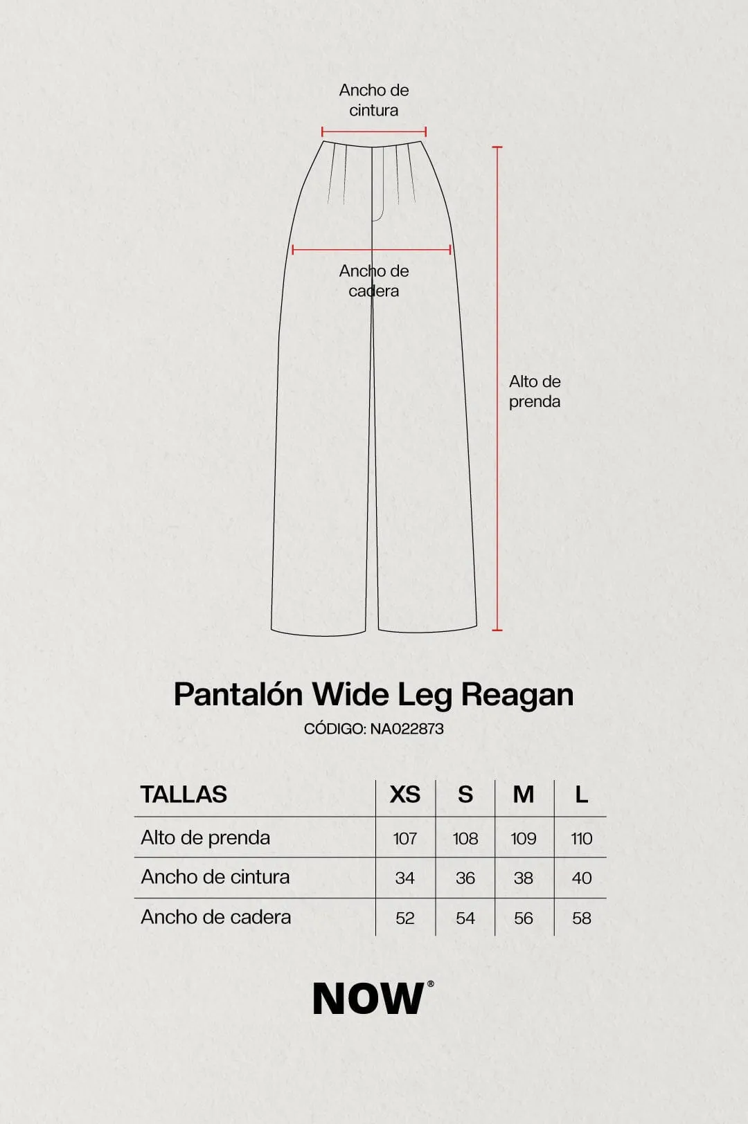 Pantalón Denim Wide Leg Reagan